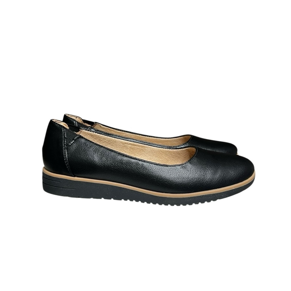 🌻NEW NWOT SOUL Naturalizer Black Idea Ballet Flats Size 10W (WIDE) - Picture 2 of 12